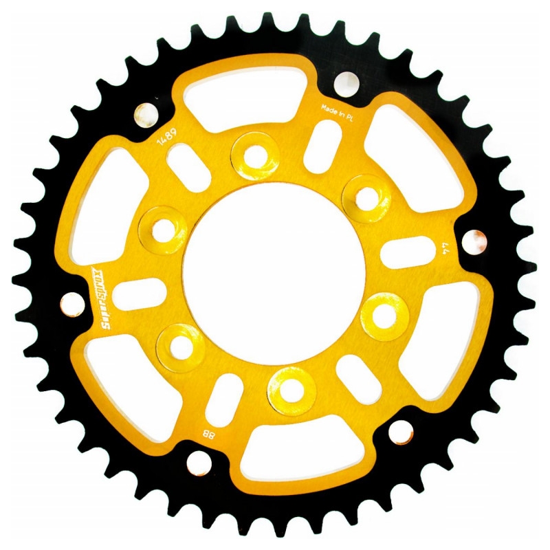 Rear sprocket SUPERSPROX STEALTH gold 44T, 525