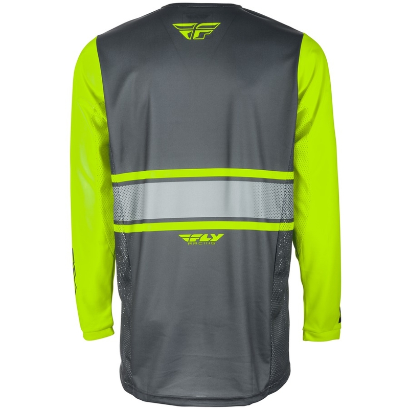 Dziecięca motokrosowa bluza FLY Racing Kinetic ERA 2018 - USA szaro-fluo żółta