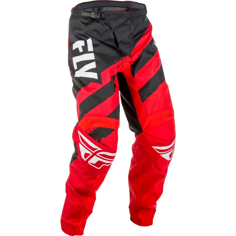 Dziecięce motocrossowe spodnie FLY Racing F-16 2018 - USA czerwono-czarne wyprzedaż
