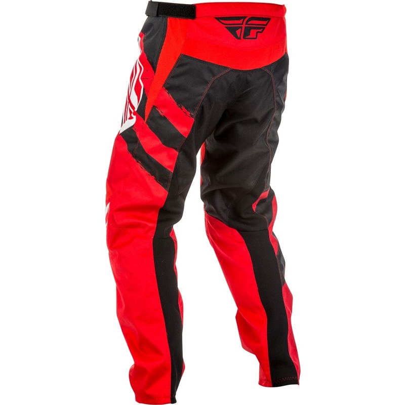 Dziecięce motocrossowe spodnie FLY Racing F-16 2018 - USA czerwono-czarne wyprzedaż