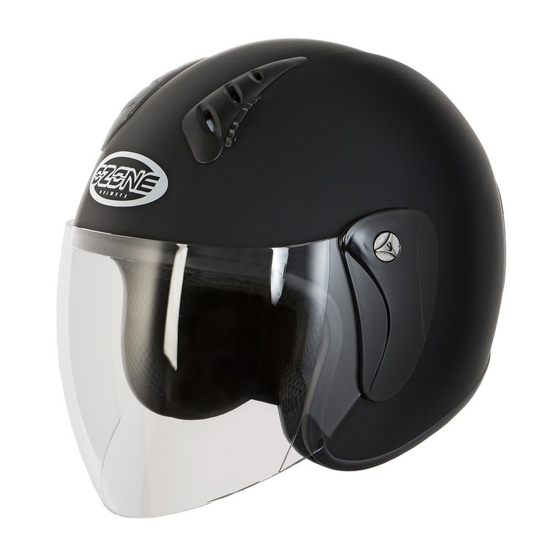 Otwarty kask motocyklowy Ozone HY-818 czarny matowy
