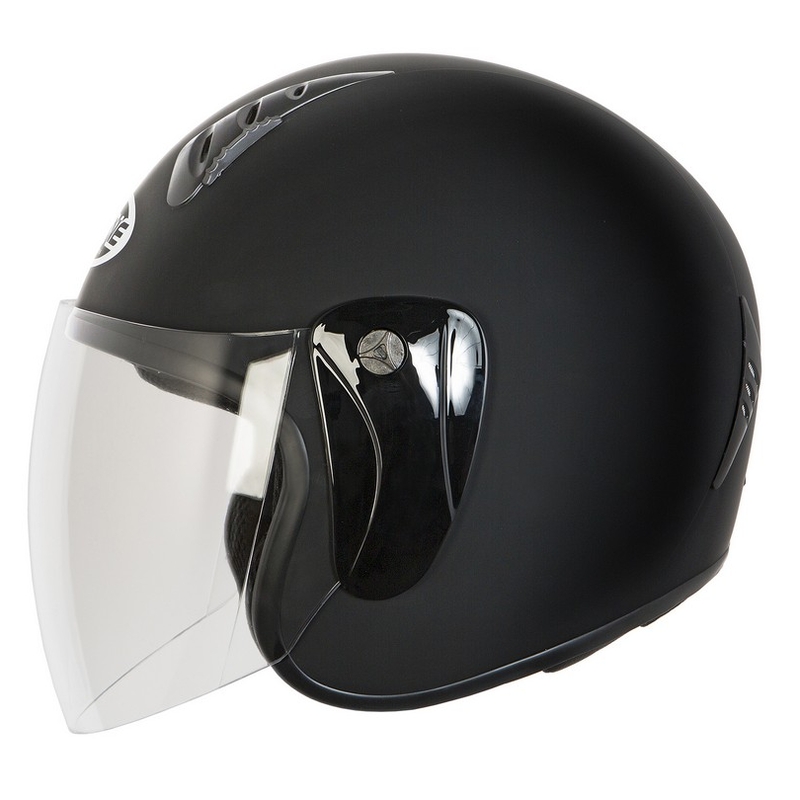 Otwarty kask motocyklowy Ozone HY-818 czarny matowy