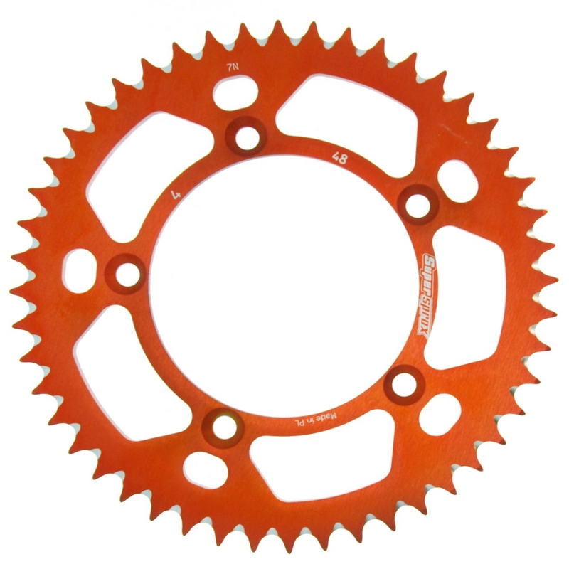 Rear ALU sprocket SUPERSPROX orange 48T, 420