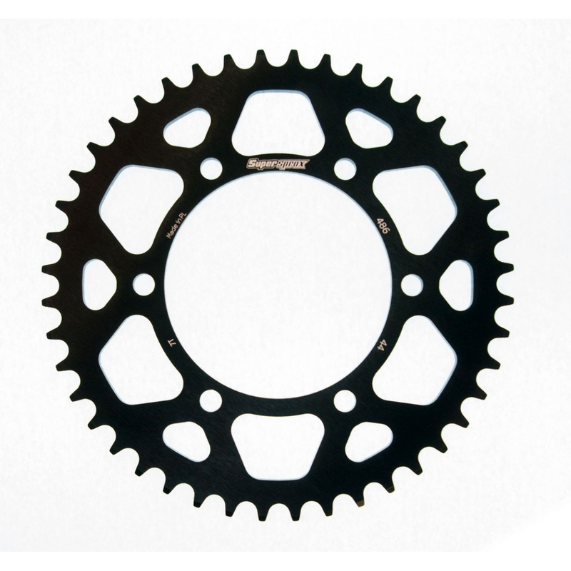 Rear ALU sprocket SUPERSPROX black 44T, 520