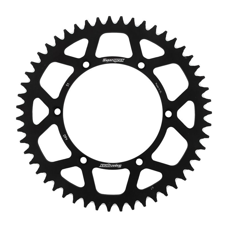 Rear ALU sprocket SUPERSPROX black 51T, 520