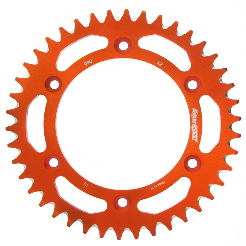 Rear ALU sprocket SUPERSPROX orange 42T, 520
