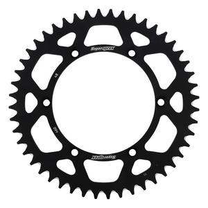 Rear ALU sprocket SUPERSPROX RAL-460:48-BLK black 48T, 520