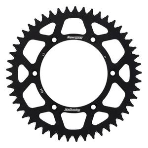 Rear ALU sprocket SUPERSPROX RAL-808:49-BLK black 49T, 520