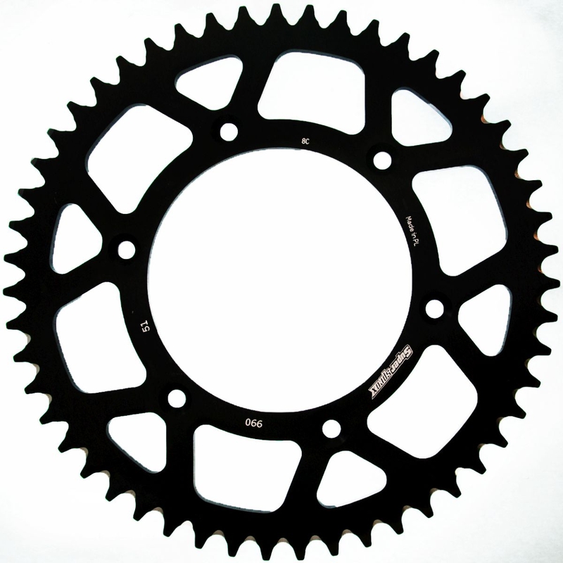 Rear ALU sprocket SUPERSPROX black 51T, 520