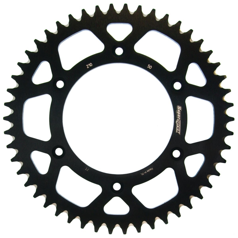 Rear ALU sprocket SUPERSPROX black 50T, 520