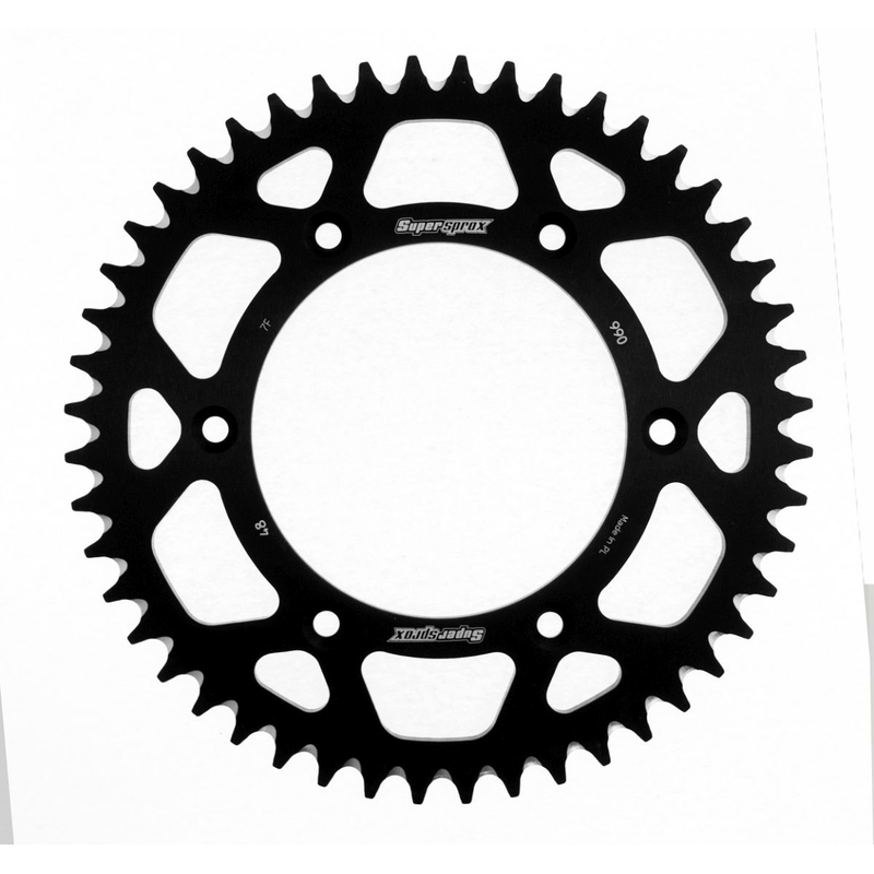Rear ALU sprocket SUPERSPROX black 48T, 520