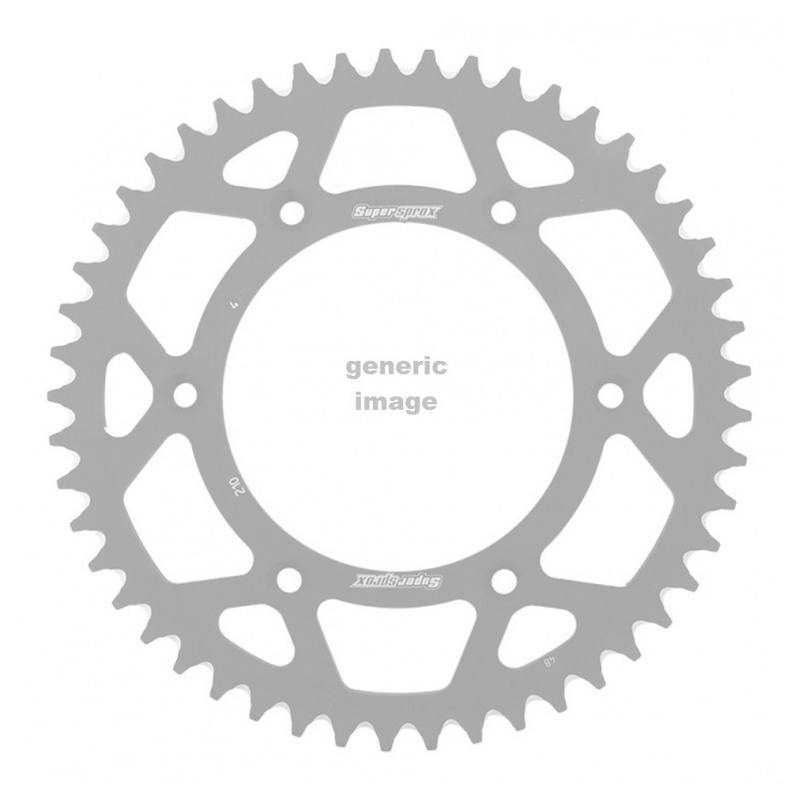 Rear ALU sprocket SUPERSPROX silver 49T, 520