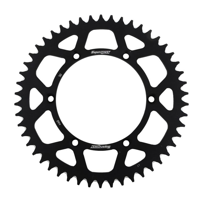 Rear ALU sprocket SUPERSPROX black 50T, 520