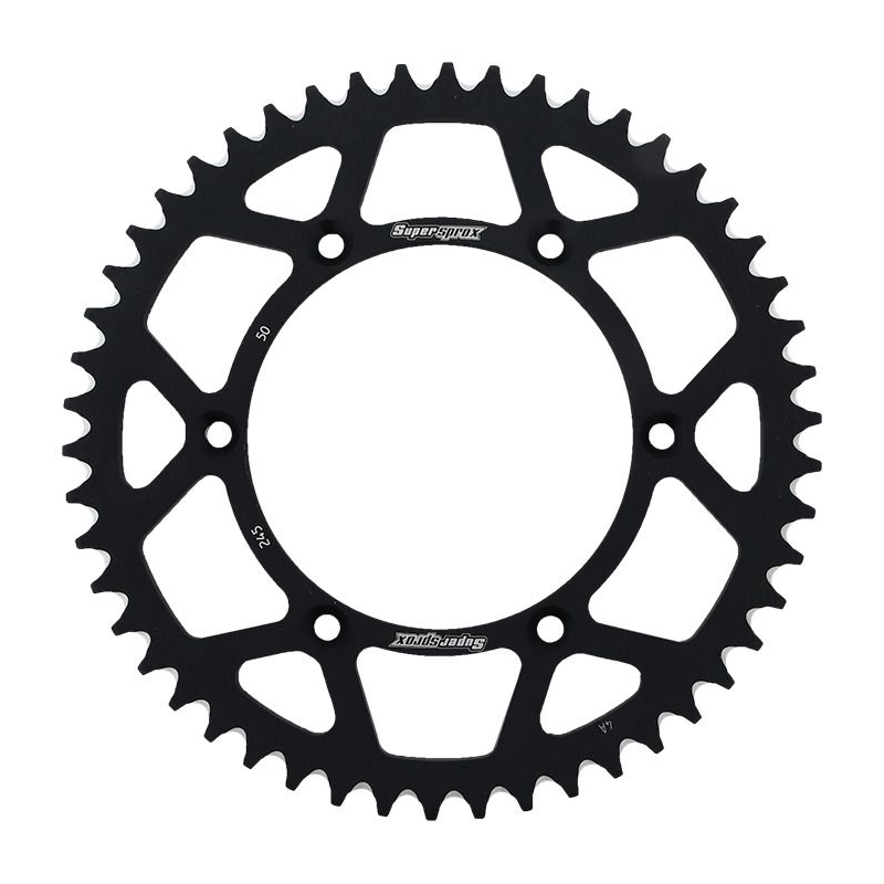 Rear ALU sprocket SUPERSPROX black 50T, 520