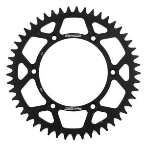 Rear ALU sprocket SUPERSPROX RAL-245:49-BLK black 49T, 520
