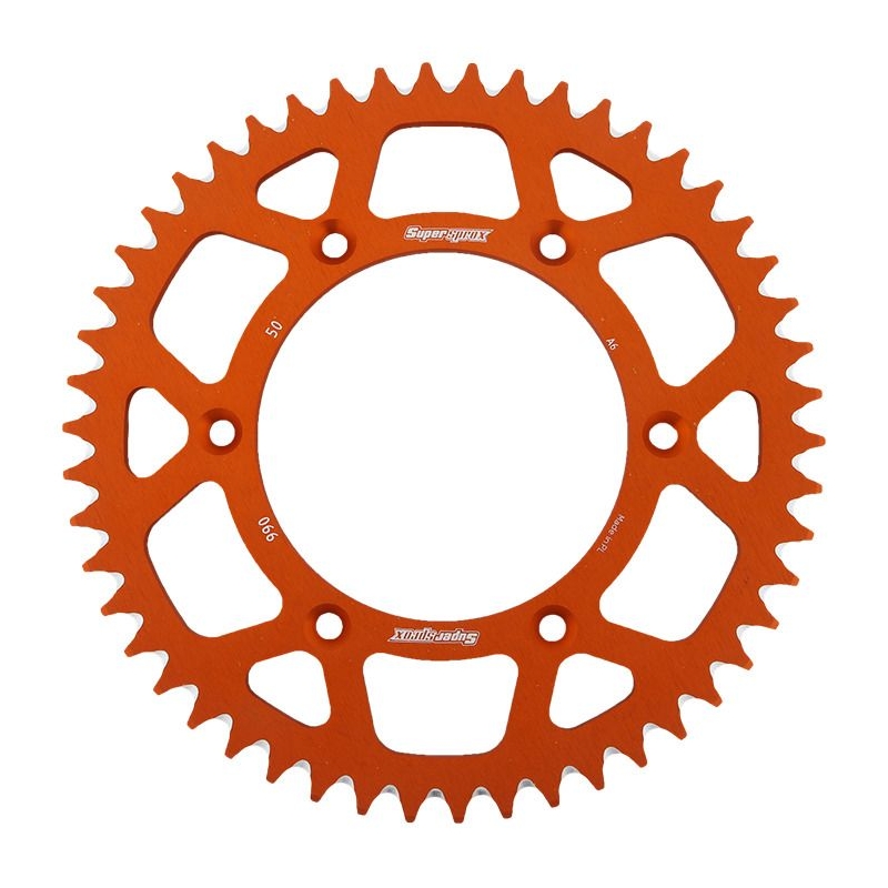 Rear ALU sprocket SUPERSPROX orange 50T, 520