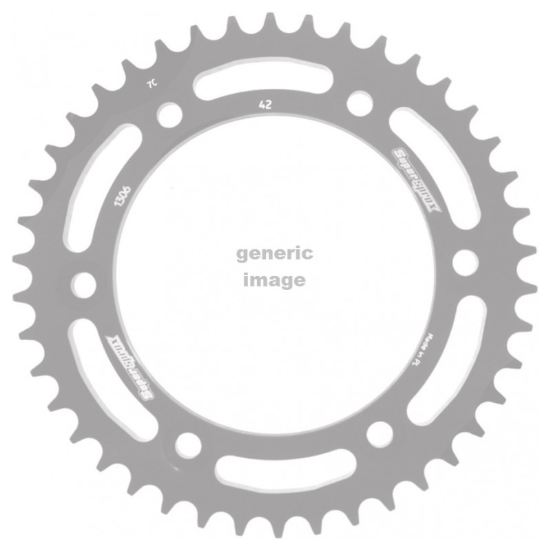 Rear ALU sprocket SUPERSPROX black 43T, 530
