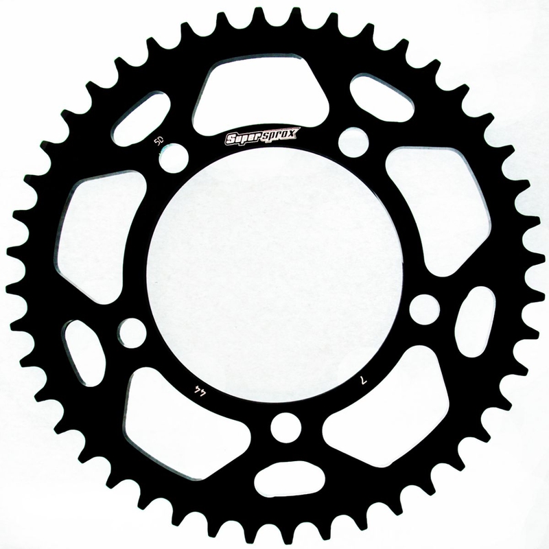 Rear ALU sprocket SUPERSPROX black 44T, 525