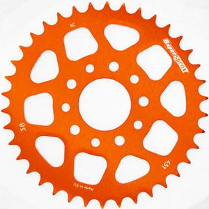 Rear ALU sprocket SUPERSPROX RAL-451:38-ORG orange 38T, 415