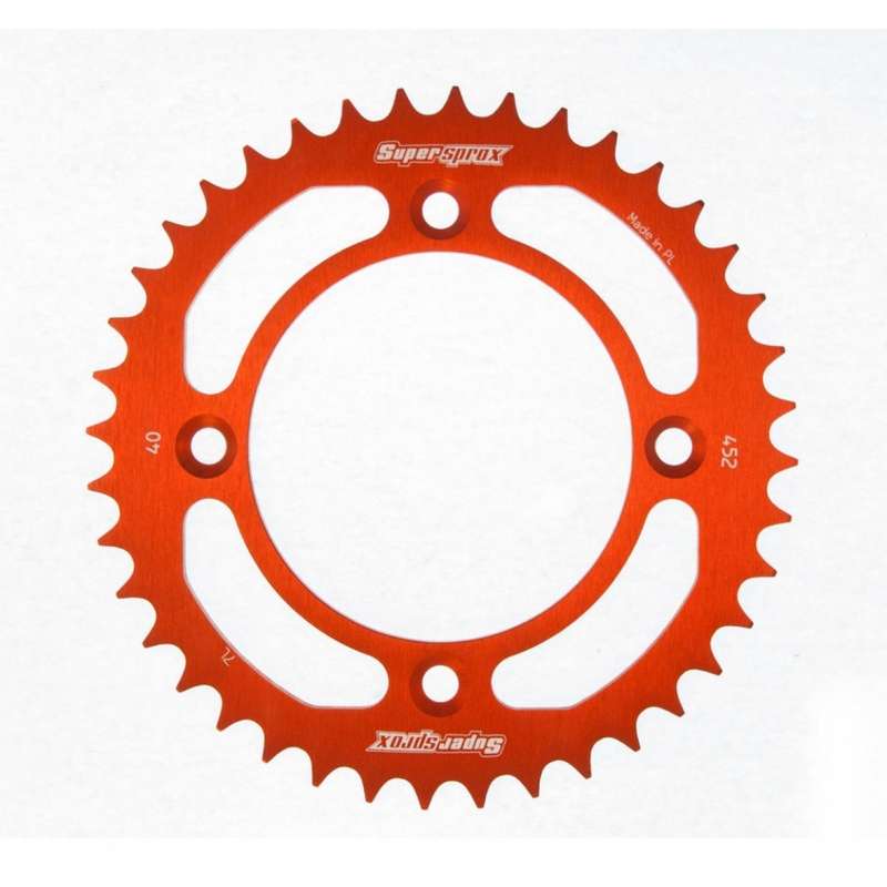 Rear ALU sprocket SUPERSPROX orange 40T, 415