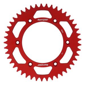 Rear ALU sprocket SUPERSPROX RAL-8000:45-RED red 45T, 520