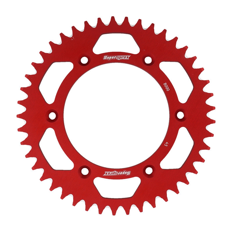 Rear ALU sprocket SUPERSPROX red 45T, 520
