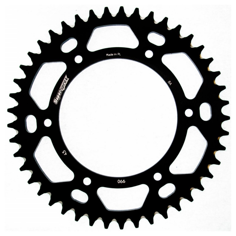 Rear ALU sprocket SUPERSPROX black 45T, 520
