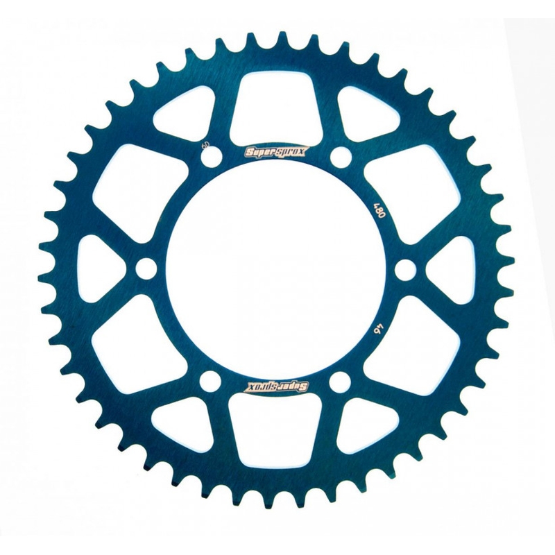 Rear ALU sprocket SUPERSPROX blue 46T, 525