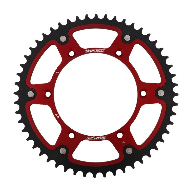 Rear sprocket SUPERSPROX STEALTH red 52T, 520