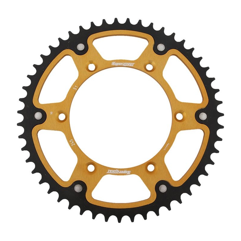 Rear sprocket SUPERSPROX STEALTH gold 51T, 520
