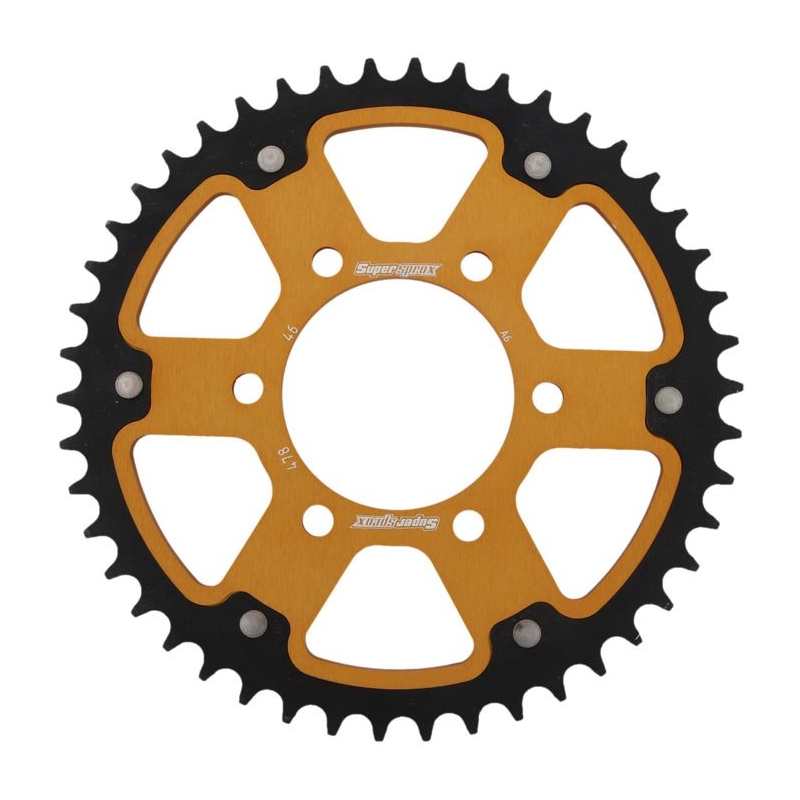 Rear sprocket SUPERSPROX STEALTH gold 46T, 520