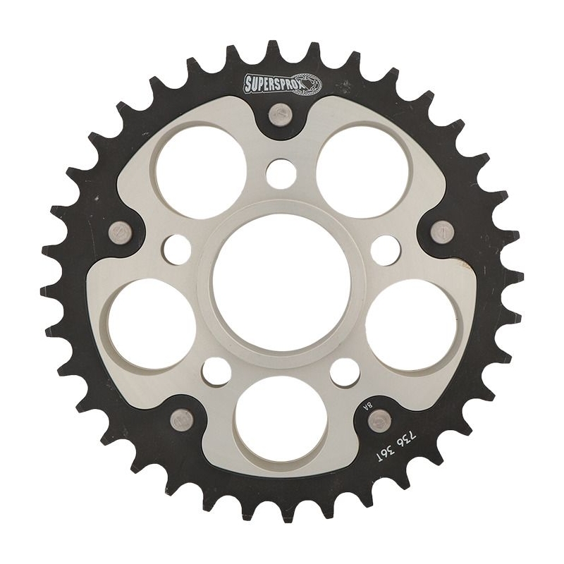 Rear sprocket SUPERSPROX STEALTH silver 36T, 520