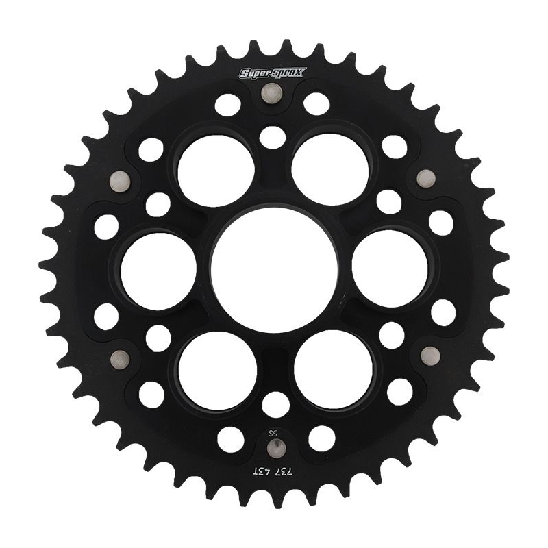 Rear sprocket SUPERSPROX STEALTH black 43T, 520