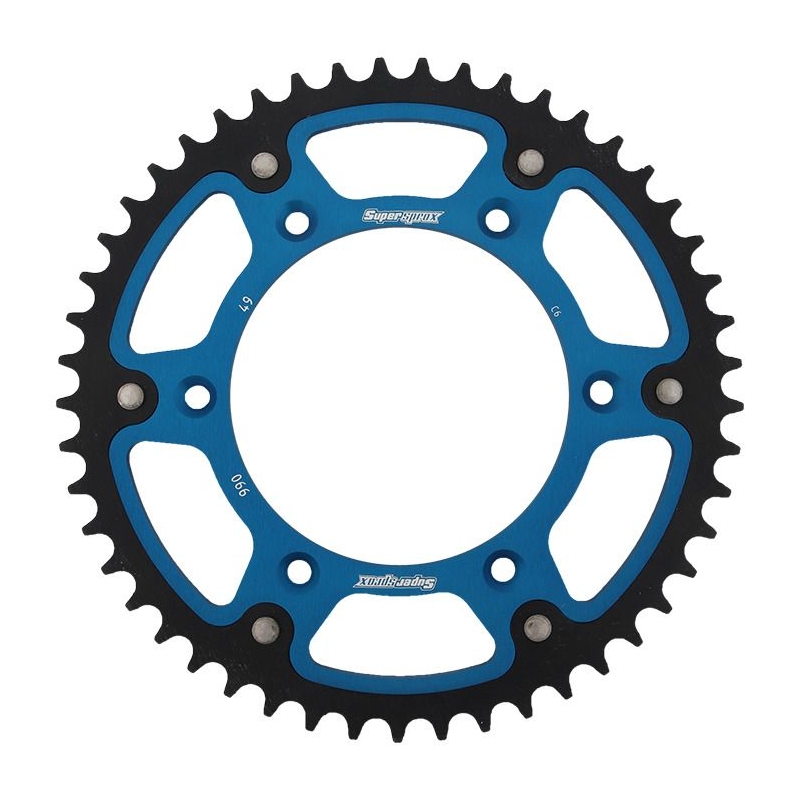 Rear sprocket SUPERSPROX STEALTH blue 49T, 520