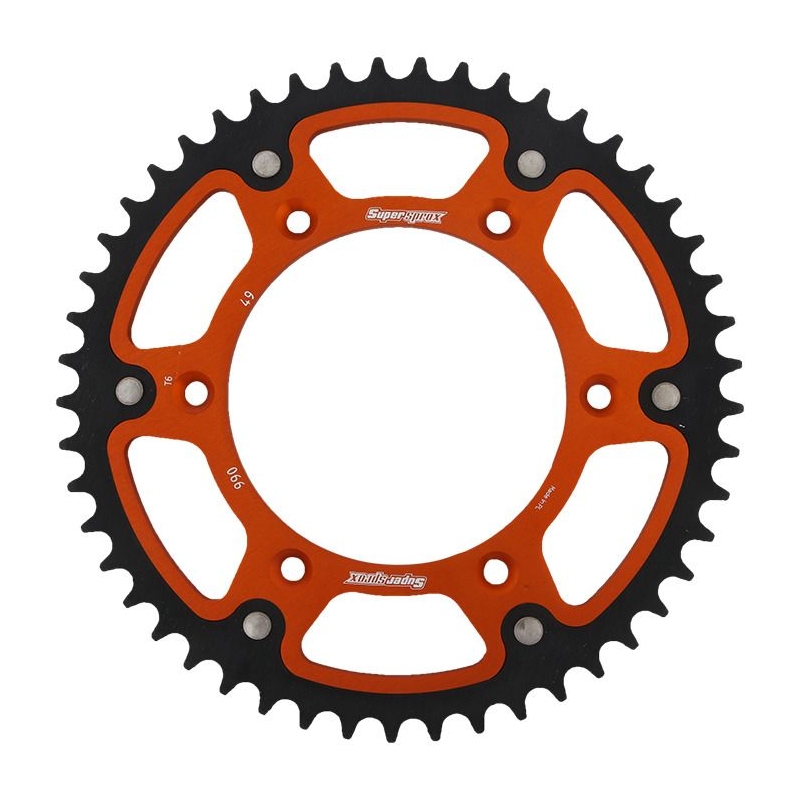 Rear sprocket SUPERSPROX STEALTH orange 49T, 520