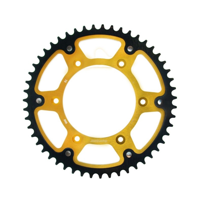 Rear sprocket SUPERSPROX STEALTH gold 51T, 520