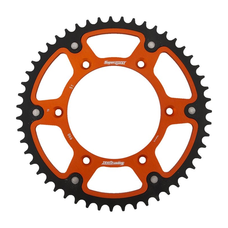 Rear sprocket SUPERSPROX STEALTH orange 51T, 520