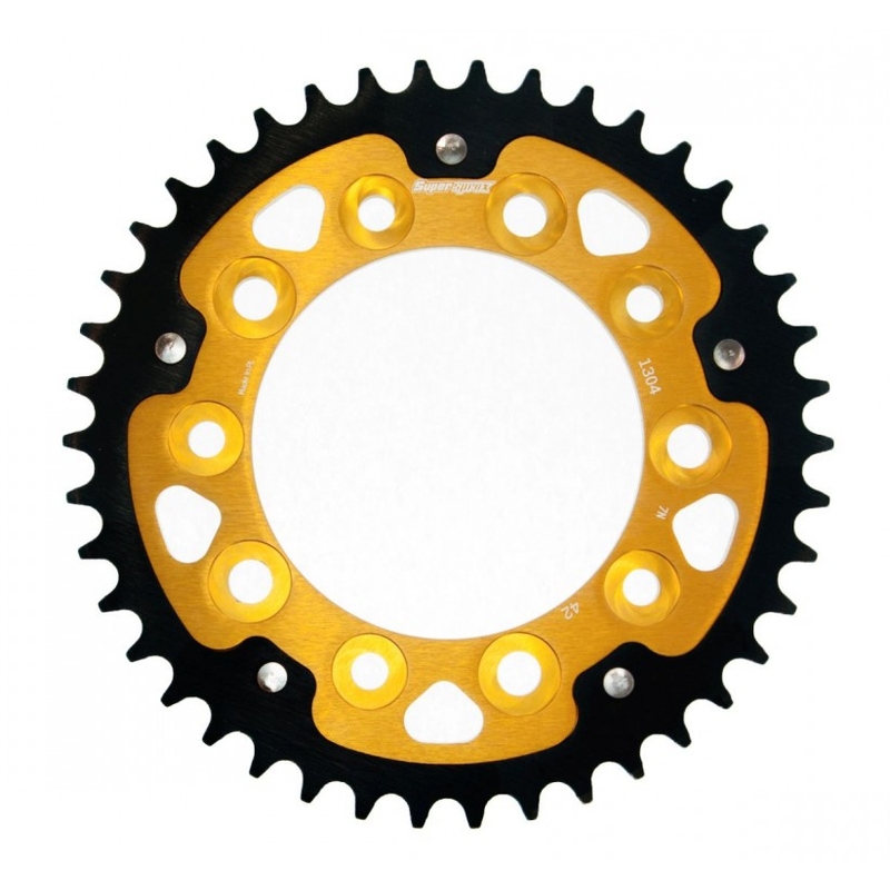 Rear sprocket SUPERSPROX STEALTH gold 42T, 525