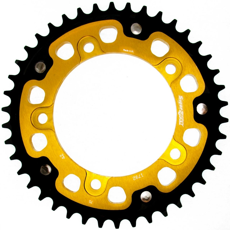 Rear sprocket SUPERSPROX STEALTH gold 42T, 525