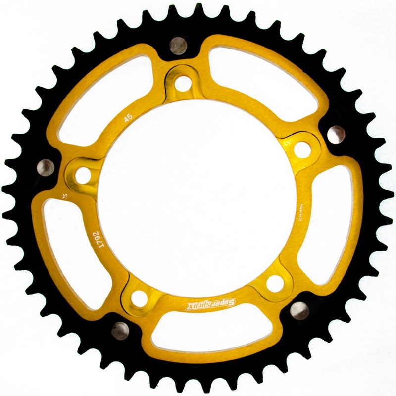 Rear sprocket SUPERSPROX STEALTH gold 45T, 525