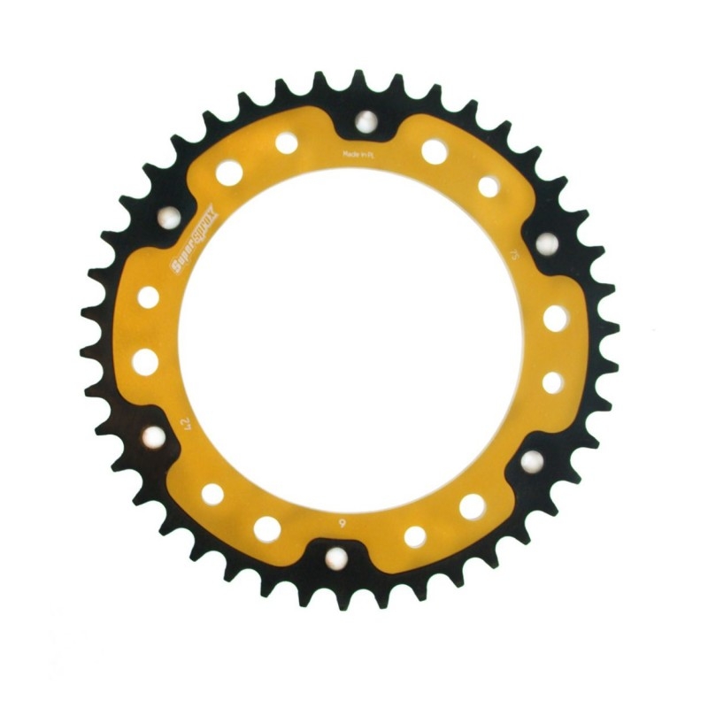 Rear sprocket SUPERSPROX STEALTH gold 42T, 525