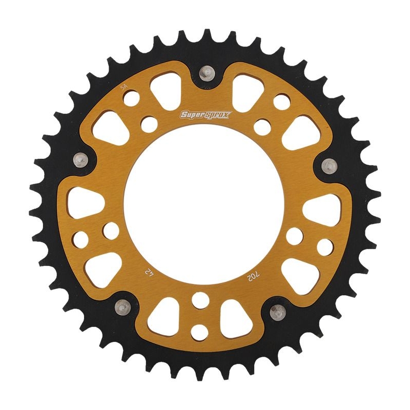 Rear sprocket SUPERSPROX STEALTH gold 42T, 525