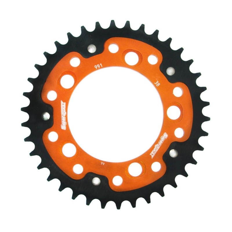 Rear sprocket SUPERSPROX STEALTH orange 38T, 525