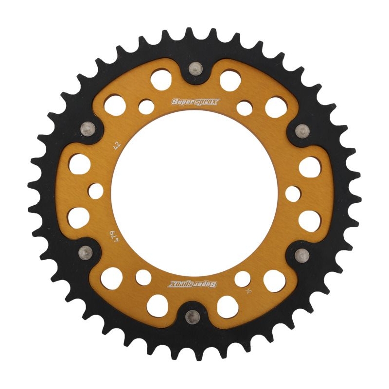 Rear sprocket SUPERSPROX STEALTH gold 42T, 530