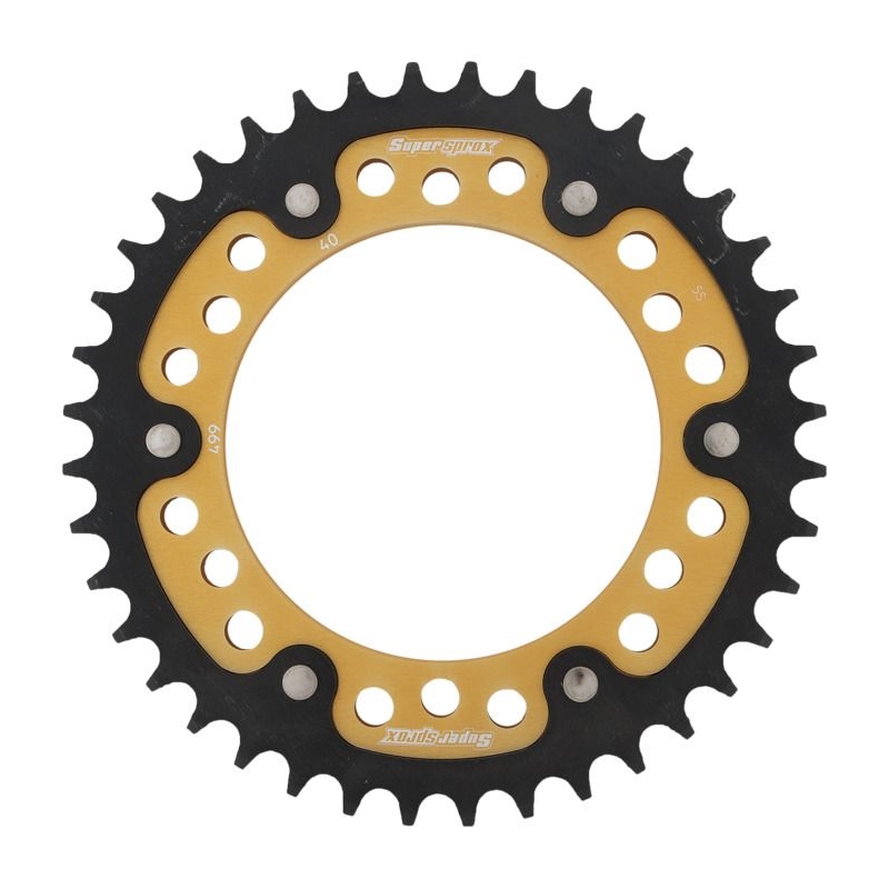 Rear sprocket SUPERSPROX STEALTH gold 40T, 530