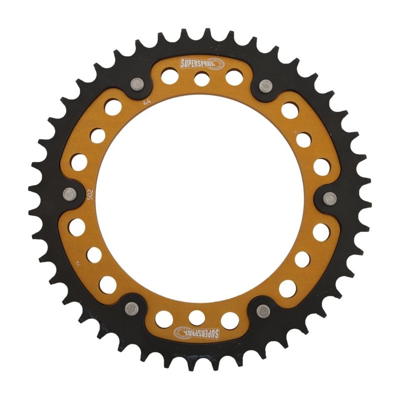 Rear sprocket SUPERSPROX STEALTH gold 44T, 530
