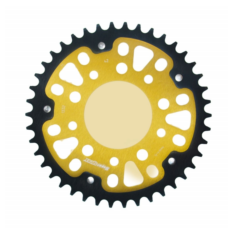 Rear sprocket SUPERSPROX STEALTH gold 42T, 525