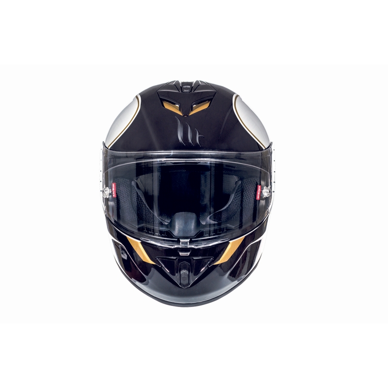 Integralny kask motocyklowy MT Rapide Revival czarno-biały