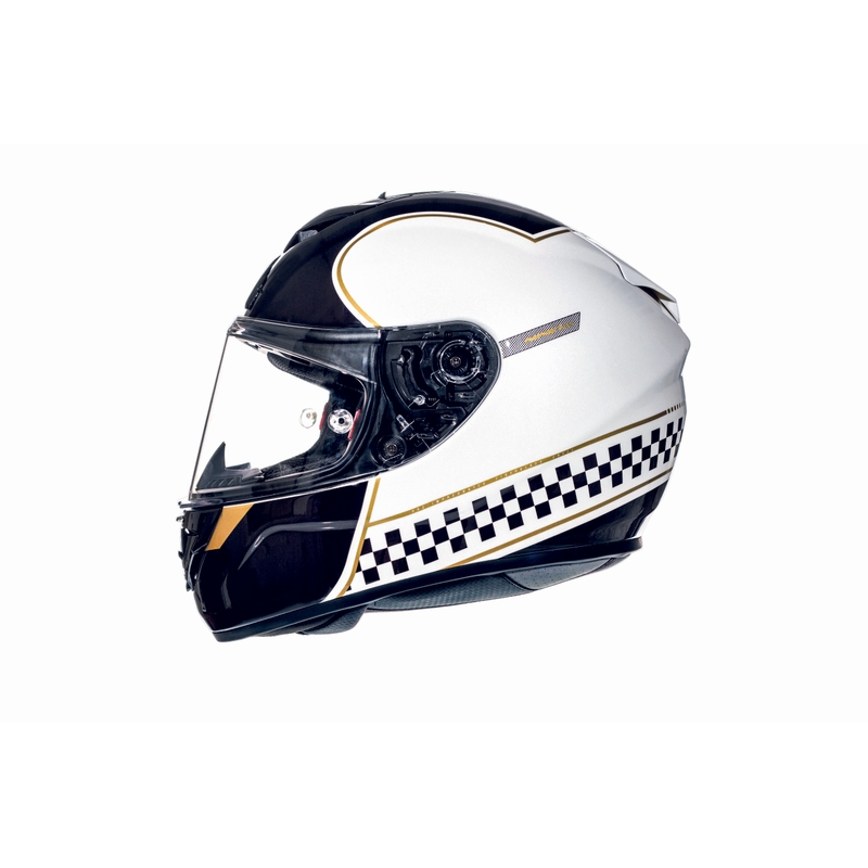 Integralny kask motocyklowy MT Rapide Revival czarno-biały