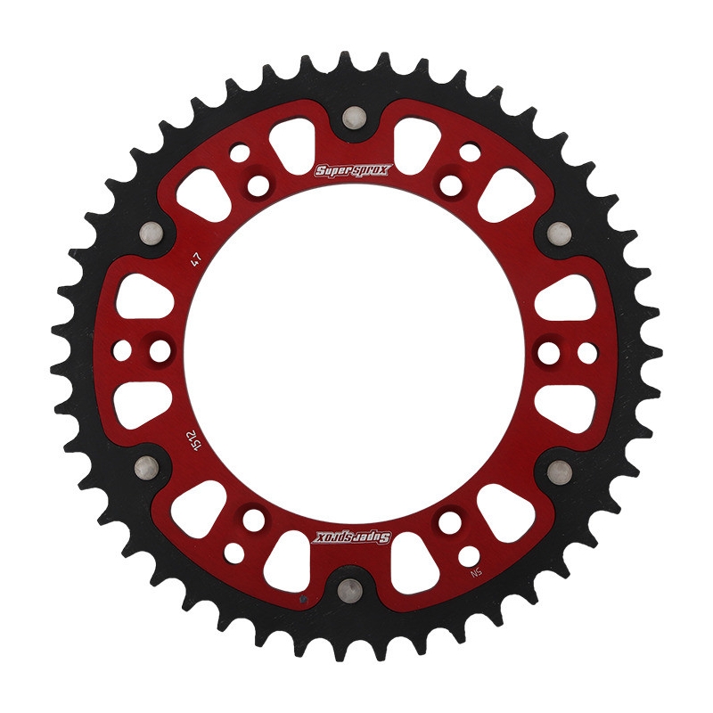 Rear sprocket SUPERSPROX STEALTH red 47T, 520
